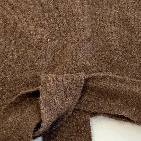 Wilfred Lorin Brown Alpaca Wool Blend Sweater Size XS - Picture 3 of 10